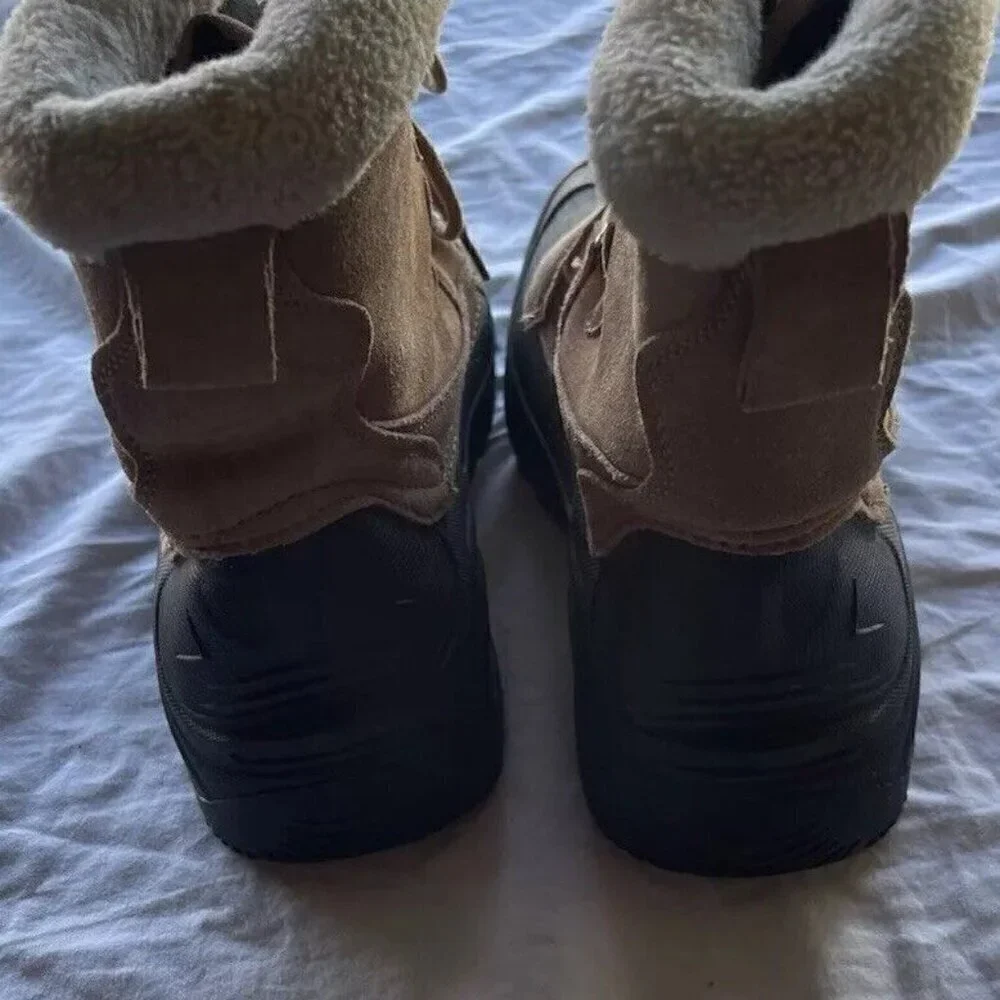 Itasca Women's size 9 Fur Top Winter Snow Rain Thinsulate Waterproof Brown Boots